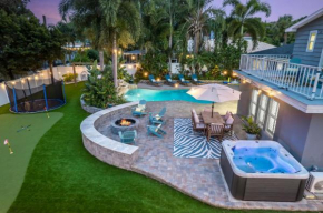 5Mins 2 Beach~HeatedPool~Trampoline~HotTub~Theater